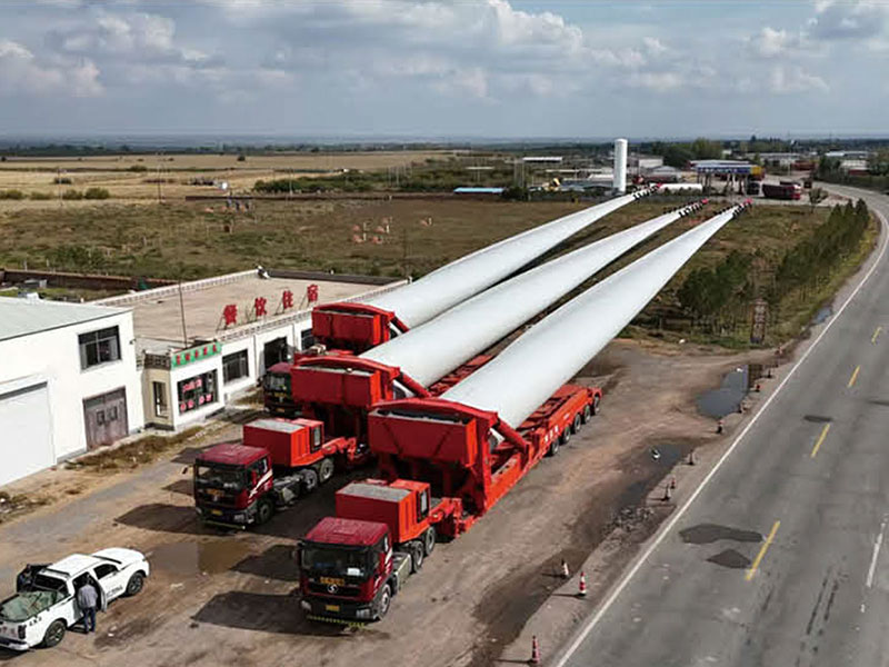 風(fēng)電葉片轉(zhuǎn)運工裝車 上推式6