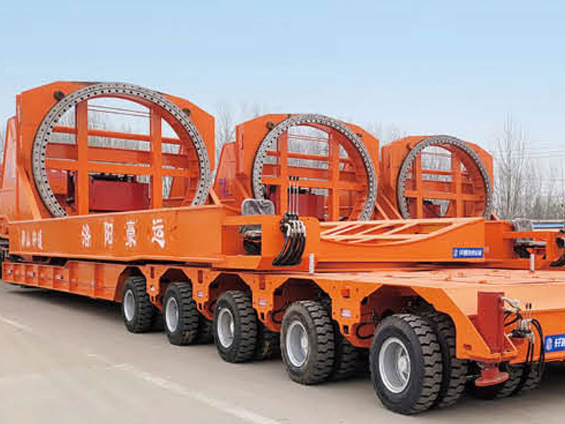 風(fēng)電葉片轉(zhuǎn)運(yùn)工裝車 平推式6