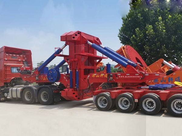 自動(dòng)裝卸式塔筒運(yùn)輸專用車