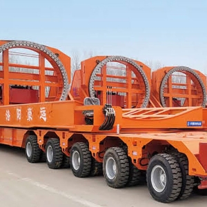 風(fēng)電葉片轉(zhuǎn)運(yùn)工裝車 平推式