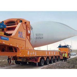 風(fēng)電葉片轉(zhuǎn)運(yùn)工裝車 平推式